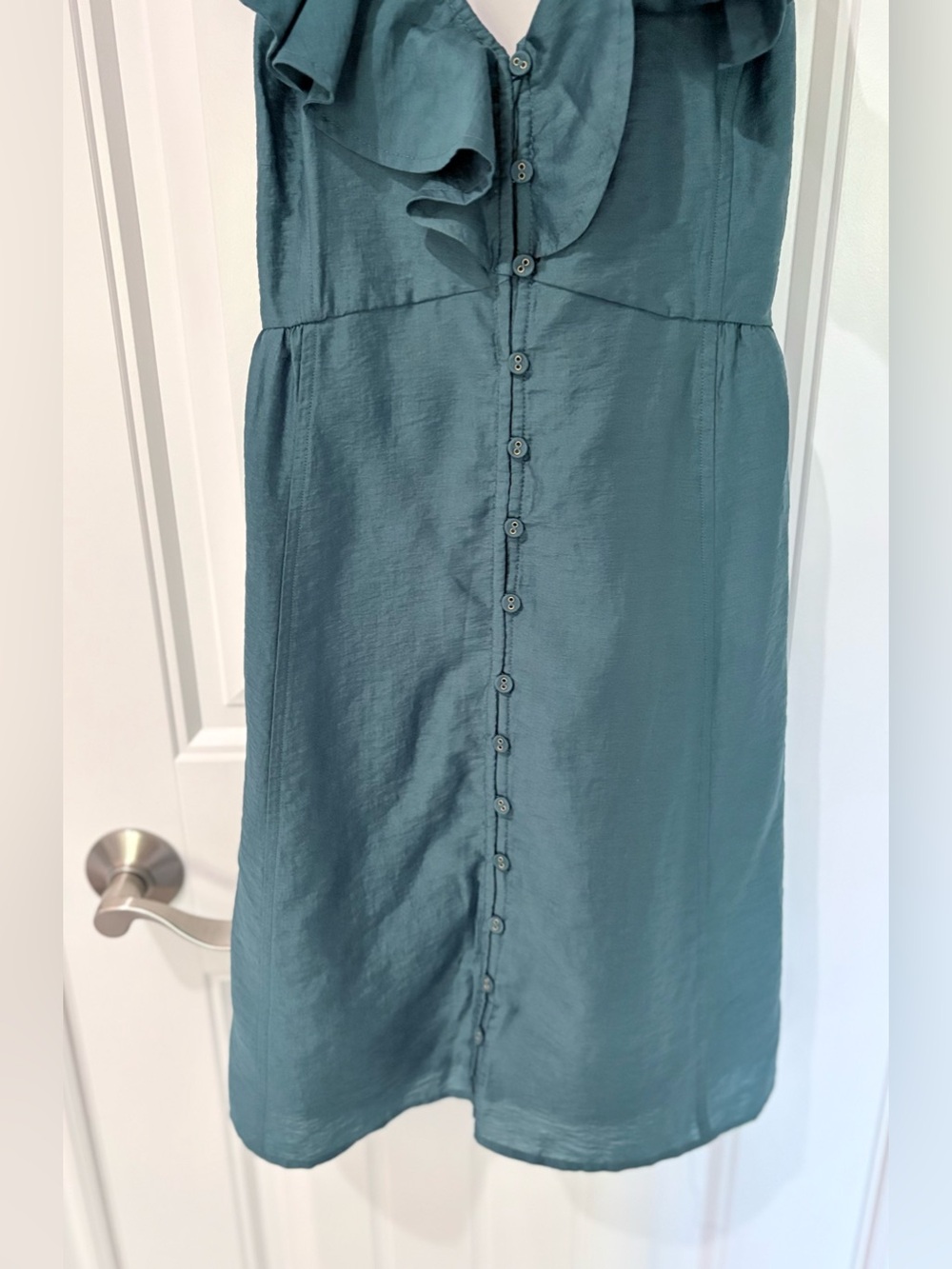 Madewell Ruffle Button-Front Mini Dress - Picture 7 of 8